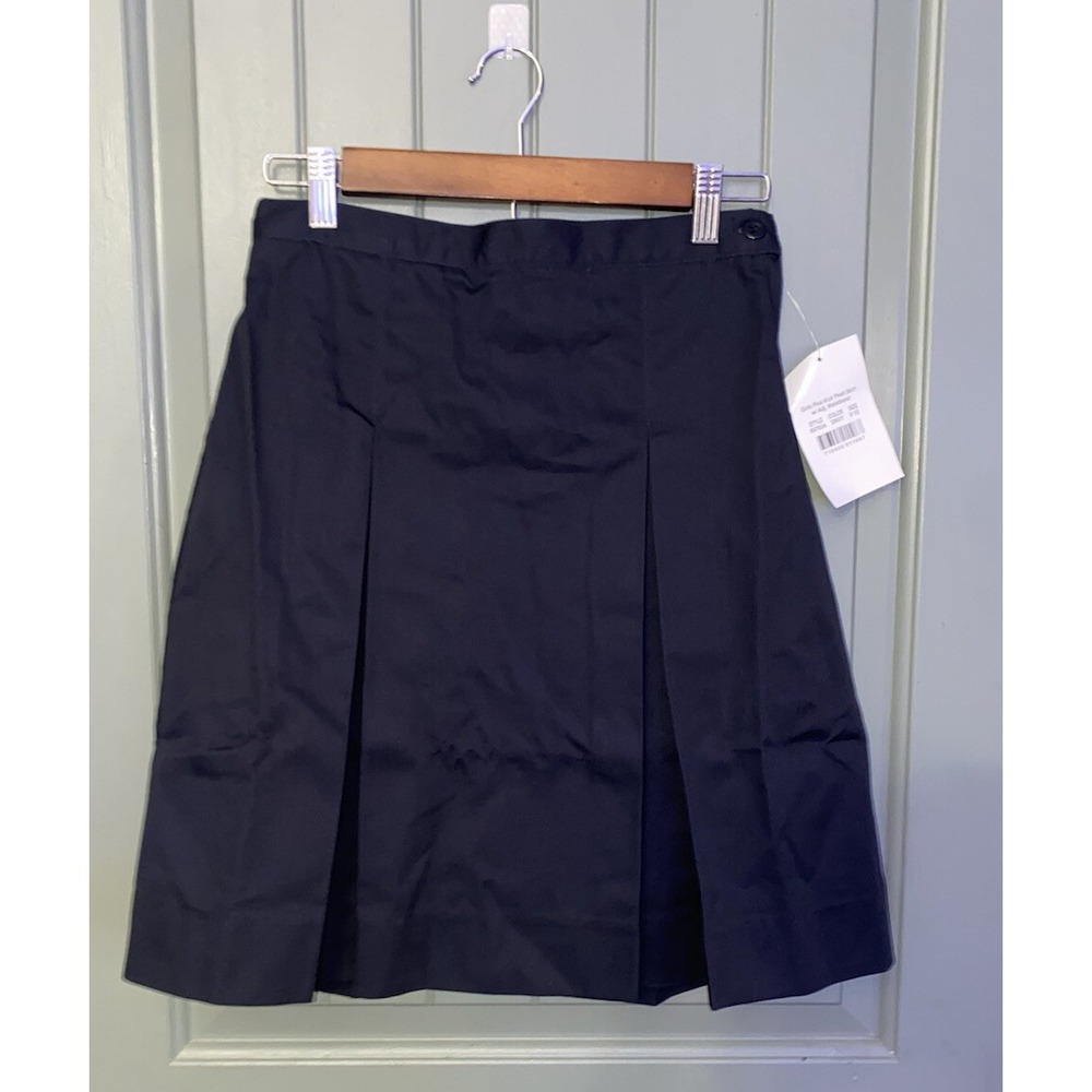 Classroom School Uniforms Girls Plus kick pleated Uniform Navy Blue Skirt 8 1/2